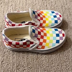 Vans toddler rainbow slip-on
